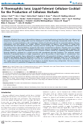 Cover page: A Thermophilic Ionic Liquid-Tolerant Cellulase Cocktail for the Production of Cellulosic Biofuels