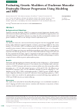 Cover page: Evaluating Genetic Modifiers of Duchenne Muscular Dystrophy Disease Progression Using Modeling and MRI.