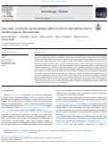 Cover page: Case study: A selective tactile naming deficit for letters and numbers due to interhemispheric disconnection