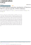 Cover page: A conformational selection mechanism of flavivirus NS5 for species-specific STAT2 inhibition