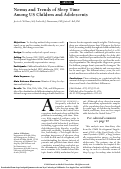 Cover page: Norms and Trends of Sleep Time Among US Children and Adolescents