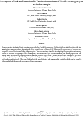 Cover page: Perception of Risk and Intention for Vaccination in times of Covid-19 emergency in an Indian sample