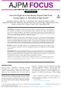 Cover page: How Do Anger and Impulsivity Impact Fast-Food Consumption in Transitional Age Youth?