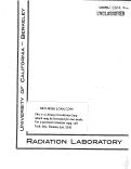 Cover page: The C14 Isotope Effect in the Decarboxylation of a-Napthyl and Phenylmalonic Acids