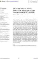 Cover page: Structural basis of retinal membrane guanylate cyclase regulation by GCAP1 and RD3