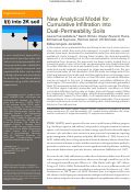 Cover page: New Analytical Model for Cumulative Infiltration into Dual‐Permeability Soils