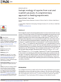 Cover page: Isotopic ecology of coyotes from scat and road kill carcasses: A complementary approach to feeding experiments