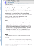 Cover page: Heart rate variability predicts levels of inflammatory markers: Evidence for the vagal anti-inflammatory pathway