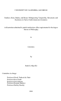 Cover page: Feathers, Skins, Bodies, and Bones: Palimpsesting Temporality, Movement, and Resistance in Native North American Literatures