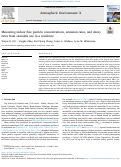 Cover page: Measuring indoor fine particle concentrations, emission rates, and decay rates from cannabis use in a residence