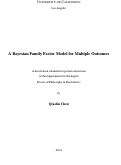 Cover page: A Bayesian Family Factor Model for Multiple Outcomes