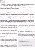 Cover page: Therapeutic Responses of Plasmodium vivax Malaria to Chloroquine and Primaquine Treatment in Northeastern Myanmar