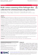 Cover page: Multi-center screening of the Pathogen Box collection for schistosomiasis drug discovery