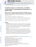 Cover page: Longitudinal changes in co-involved drugs, comorbidities, and demographics of methamphetamine-related deaths in Los Angeles County.