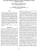 Cover page: Knowledge Monitoring Calibration: Sensitivity and Specificity as Unique Cognitive Constructs