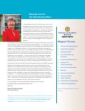 Cover page of Message from the Chief Nursing Officer