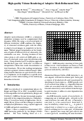 Cover page: High-Quality Volume Rendering of Adaptive Mesh Refinement Data