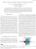 Cover page: Progress on electron cloud effects calculations for the FNAL main injector