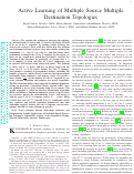 Cover page: Active Learning of Multiple Source Multiple Destination Topologies