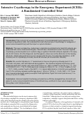 Cover page: Intensive Cryotherapy in the Emergency Department (ICED): A Randomized Controlled Trial