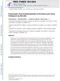 Cover page: Polymorphic Structure Determination of the Macrocyclic Drug Paritaprevir by MicroED.