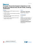 Cover page: Prosapip1-Dependent Synaptic Adaptations in the Nucleus Accumbens Drive Alcohol Intake, Seeking, and Reward