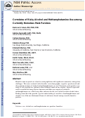 Cover page: Correlates of risky alcohol and methamphetamine use among currently homeless male parolees.