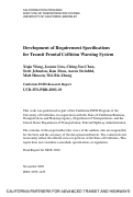 Cover page: Development of Requirement Specifications for Transit Frontal Collision Warning System