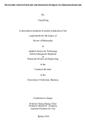 Cover page: Electrostatic control of electronic and structural orderings in two-dimensional materials