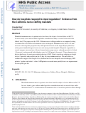 Cover page: How do hospitals respond to input regulation? Evidence from the California nurse staffing mandate.