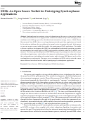 Cover page: S3DK: An Open Source Toolkit for Prototyping Synchrophasor Applications