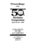 Cover page: Proceedings of the Institute of Transportation 50th Birthday Symposium April 23-24, 1998 The Transportation Enterprise: Challenges of ther 21st Century