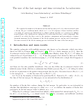 Cover page: The size of the last merger and time reversal in $\Lambda$-coalescents