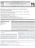 Cover page: Brain structure associations with phonemic and semantic fluency in typically-developing children.