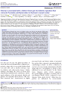 Cover page: Obesity is associated with a distinct brain-gut microbiome signature that connects Prevotella and Bacteroides to the brain’s reward center