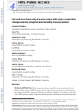 Cover page: HIV infection and increased food insecurity are associated with adverse body composition changes among pregnant and lactating Kenyan women