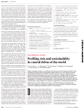 Cover page: Profiling risk and sustainability in coastal deltas of the world