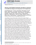 Cover page: Genetics of HLA Peptide Presentation and Impact on Outcomes in HLA-Matched Allogeneic Hematopoietic Cell Transplantation