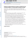 Cover page: Engineer P. multocida Heparosan Synthase 2 (PmHS2) for Size-Controlled Synthesis of Longer Heparosan Oligosaccharides