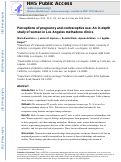 Cover page: Perceptions of Pregnancy and Contraceptive Use: An In-Depth Study of Women in Los Angeles Methadone Clinics.