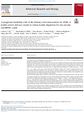 Cover page: A pragmatic feasibility trial of the Primary Care Intervention for PTSD: A health service delivery model to reduce health disparities for low-income and BIPOC youth.