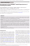 Cover page: Development of the PROMIS health expectancies of smoking item banks.