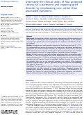 Cover page: Optimizing the clinical utility of four proposed criteria for a persistent and impairing grief disorder by emphasizing core, rather than associated symptoms