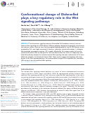 Cover page: Conformational change of Dishevelled plays a key regulatory role in the Wnt signaling pathways