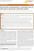 Cover page: Nonalcoholic steatohepatitis is associated with an atherogenic lipoprotein subfraction profile