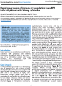 Cover page: Rapid progression of immune dysregulation in an HIV-infected patient with Sézary syndrome