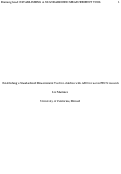 Cover page: Establishing a Standardized Measurement Tool for children with ASD for use in PECS research