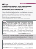 Cover page: Toward a Treatment Sequencing Strategy: A Systematic Review of Treatment Regimens in Advanced Gastric Cancer/Gastroesophageal Junction Adenocarcinoma