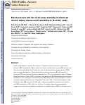 Cover page: Blood Pressure and Risk of All-Cause Mortality in Advanced Chronic Kidney Disease and Hemodialysis