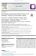 Cover page: Sub-hourly measurement datasets from 6 real buildings: Energy use and indoor climate.